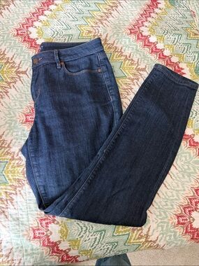 LOFT Dark Blue Skinny Jeans